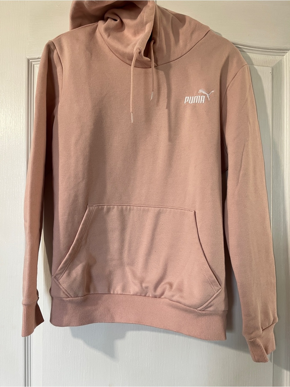 Puma Women's Dusty Pink Hoodie Sweater